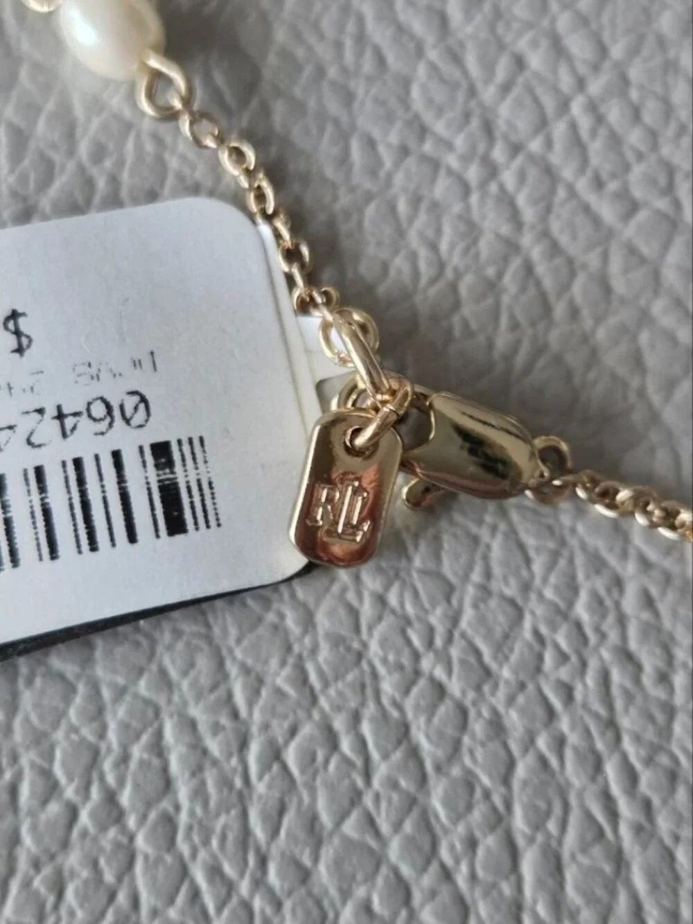 Lauren Ralph Lauren Josephine Rose Crystal and Pearl Station Bracelet